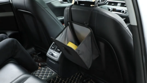 1PC Car Mounted Garbage Bin Portable Hanging Garbage Basket Rear Storage Compartment Waterproof Garbage Bin Storage