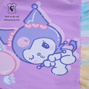Váy bé gái Kuromi Bomines Đầm phối lưới cầu vồng Sanrio Váy dự tiệc cho bé gái từ 2-12 tuổi 10-36kg DTBL7MKUROMI