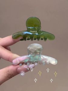 MENGWU | Elegant Olive Green Small Hair Clamp