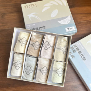 Badminton Birds Nest Pants Lanjing Modal Womens Underwear Mid Waist Classic Summer Thin Silky Pure Color Briefs Boxed