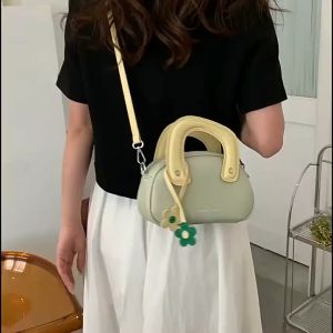 JIVIVIL Túi Xách Nữ Kiểu Dáng Dễ Thương Xinh Xắn Hợp Thời Trang tui đeo nữ chéo túi đeo chéo nữ xinh đi chơi túi xách nữ đẹp Phong cách Hàn Quốc túi đeo chéo nữ dễ thương phù hợp mọi lứa tuổi Túi đeo vai thời trang bằng da PU