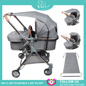 VREN Baby Universal Baby Stroller Accessories Windproof Waterproof UV Protection Sunshade Cover for Kids Baby Prams Car Outdoor Activities