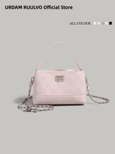 URCDN RDALVO | Sweet Pink Diamond Pattern Chain Bag