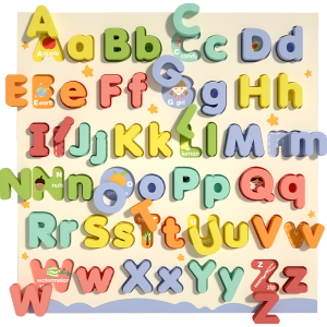 Wood New Educational Toy Alphabet Color Matching Puzzle