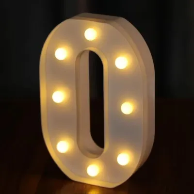 1pc 22cm Letter / Number Led Light with battery