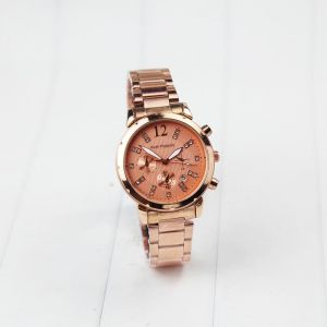 Jam tangan wanita fashion HSP tali rantai tanggal aktif chrono off