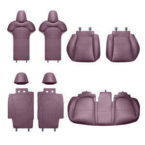CO | Car Seat Cover For Tesla Model Y and 3 Back Row Full Wrap White