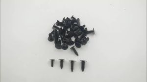 Universal 40PCS Black Plastic Rivet Push in 5mm 6mm 7mm 8mm Car Trunk Roof Trim Panel Fastener Clip