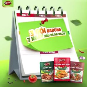 Gia Vị Cá/Thịt Kho Barona 80g ướp ngon chuẩn vị không cần nêm nếm