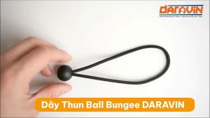 Dây Thun Buộc Đồ Ball Bungee DARAVIN - Kích Thước 15Cm - 25Cm Với 100% Lỗi Cao Su Thiên Nhiên Tải 2Kg