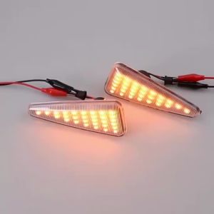 Dynamic LED Side Marker Light Turn Signal Blinker Lamp 2 Kinds For Dacia Logan Sandero I For Renault Stepway Thalia 2008-2011