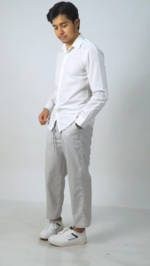 Tayma Celana Sirwal Pria Katun Semiwool Pinggang Elastis Adem Tidak Kusut Nyaman untuk Kegiatan Sehari-Hari Formal dan Kasual