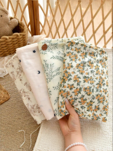 ANYOUBI | Summer Lightweight Bamboo Cotton Double Layer Swaddle Blanket