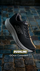 Skechers Men GOrun Consistent 3 Rushline Running Shoes - 221262-BKGY Air-Cooled Goga Mat Kasut Sneaker Performance Sport Lelaki SALE