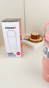 ListonX 890ML 304 Stainless Steel Handheld Thermos Insulated Vacuum Tumbler Hot or Cold Mugater Bottle with Straw Handle