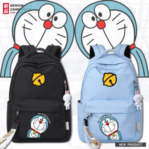กระเป๋าเป้สะพายหลังผ้าไนลอนความจุขนาดใหญ่สำหรับนักเรียน กระเป๋าเป้สะพายหลังแบบสะพายไหล่คู่สำหรับผู้ชายและผู้หญิง กระเป๋าเป้สะพายหลังลายการ์ตูน Hello Kitty