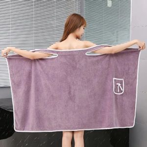 Womens Bath Towels Girls Wearable 140*85Cm Fast Drying Bathing Beach Spa Bathrobes Wash Clothing Shower Bath And Gym Towel