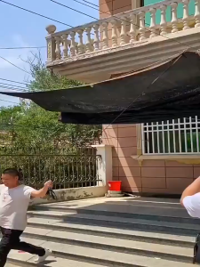 จัดส่งภายในประเทศ สแลนกันแดด 99% ผ้าบังแดด(มีตาไก่) กันแดดรถยนต์ ตาข่ายบังแดด ม่านบังแดด ทนทาน กันยูวี ไซต์ก่อสร้าง