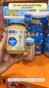 Hũ dinh dưỡng Alete Đức lọ 190g ăn dặm cho bé - Sweet Baby House