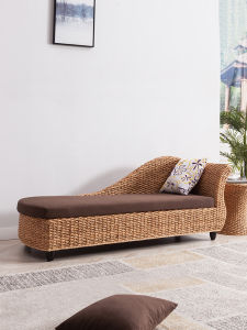 Imperial Concubine Rattan Chair Chinese Style Bedroom Living Room Imperial Concubine Recliner Single Rattan Sofa Leisure Chaise Longue Beauty Couch Recliner