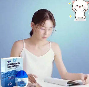 [Ready Stock] ZB Blueberry Eye Drops Universal Eye Care for Dry Itchy Red Eyes Blurry Vision Asthenopia Edema Relief Protect Eyes Health Cool & Brightening Liquid