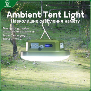 MOSLIGHTING 30W Camping Lantern & 50W Portable Flashlights: USB Fast Rechargeable Outdoor Lighting