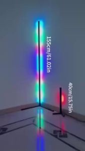 Đèn Sàn Góc Thông Minh RGB LED 1 Chiếc Điều Khiển Từ Xa Và Bằng Ứng Dụng Có Thể Điều Chỉnh Độ Sáng Chiếu Sáng Lên Xuống Dùng Cho Phòng Khách Phòng Ngủ Phòng Chơi Dễ Lắp Đặt