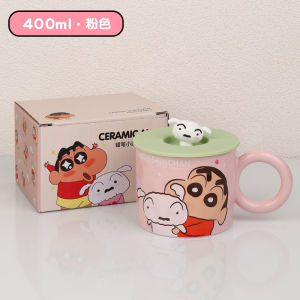 Adorable Snoopy Ceramic Mug with Lid Cartoon Childrens Water Cup Super Cute Milk Coffee Cup High Quality Heat Resistant 360ml