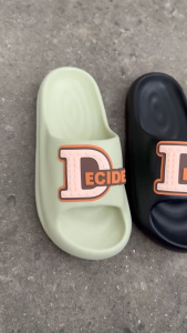 [XỊN] Dép nữ dép bánh mì Chữ D dán chất liệu EVA đúc nguyên khối siêu nhẹ 3phân đế chống trơn trượt E612+16💕💕