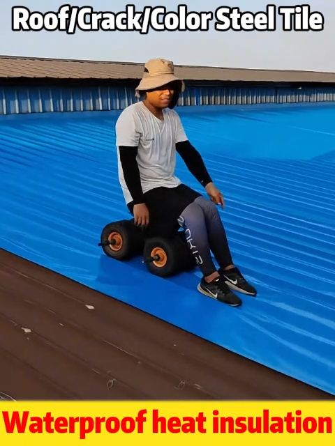 ✨50 years without leaking✨Waterproof Membrane Roll Self-Adhesive UV & High Temperature Resistant Leak Repair Membrane tape for Roof Bubong Bathroom Balcony Basement Cement Wall Swimming Pool Outdoor Easy Install for Philippines Tropical Climate Use