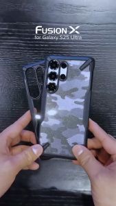 RINGKE® FUSION X Camouflage Design Samsung Galaxy S25 Ultra Hard Back Heavy Duty Shockproof Advanced Protective Case