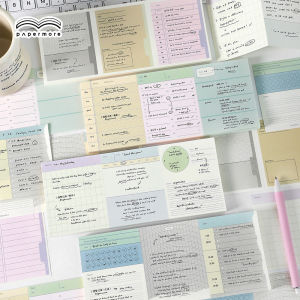 อุปกรณ์บันทึกการ์ด Post-It อีกสามชิ้น บันทึกความคิดเห็นแบบเรียงลำดับสีอ่อน ลายดอกไม้ ลายไม้ อุปกรณ์บันทึกการ์ดแบบเรียบง่าย