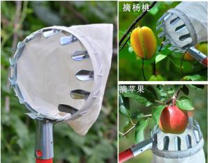 Dụng Cụ Hái Trái Cây Đa Năng Kèm Túi Vải - Vợt Hái Hoa Quả Kim Loại Siêu Bền Đẹp Chắc Chắn Cứng Cáp