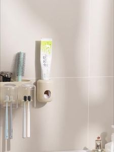 MEIZHUFU | Wall-mounted No-drilling Toothbrush Holder