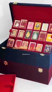 กล่องพระ 3ชั้นรวมกัน 54ช่อง+แถมฟรี 1 ชั้นเป็นถาดเรียบใส่ในกล่องรวมกันได้ ขนาดช่องใหญ่(4.5x6 cm)ไม้กั้นเอาออกได้