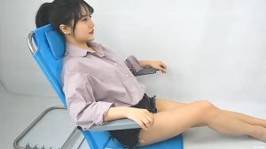 Foldable Bed Backrest Adjustable Angle Back Support Floor Chair Elderly Patient Care Chair With handrail