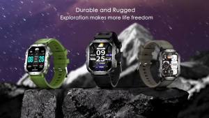 laxasfit | LAXASFIT Outdoor Sports Smart Watch Bluetooth Calling Fitness Tracking LED Flashlight Sleep Monitoring 2025 New Mens Smartwatch