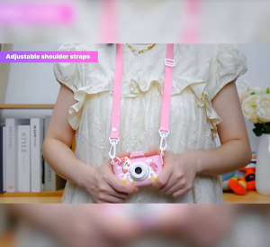 กล้องถ่ายรูปเด็ก กล้องถ่ายรูปของจริง กล ้องเด ็ก 1080P กล ้องดิจิตอลสําหรับเด ็TF 128GB ฝาครอบกล ้/HD วิดีโอ/5 เกมการศึกษา/8x Zoom/ภาพถ่าย + วิดีโอ