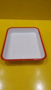 Khay men nội địa Nhật size 19x23cm (mã 1018) Dùng được bếp từ