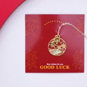 {SG Local} Chinese Style Hollow Pendant Bookmark Spring Summer Autumn Winter Landscape Book Clip