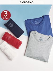 Giordano | Pack of 3 Cotton Crew Neck Undershirt T-Shirts