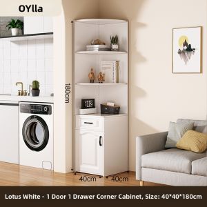 OYIla | Modern Corner Storage Cabinet Bookshelf
