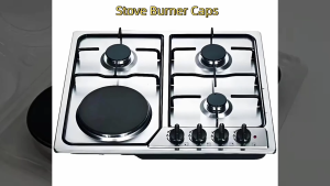 8pcs Gas Hob Burner Cooker & Oven Hob Gas Burner Crown & Flame Cap Cover Universal