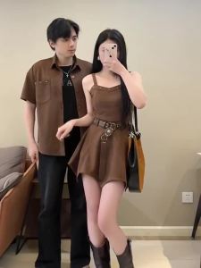 XILANDUO | Cute Matching French Design Dress and Shirt