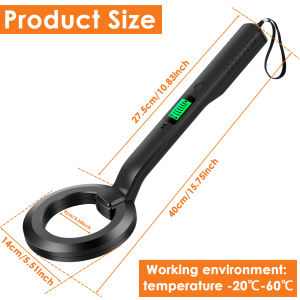 Underwater Metal Detector 9.84FT IP68 Fully Waterproof 4.2inch Coil Metal Detector with LED and Alarm Handheld GT-120 Metal