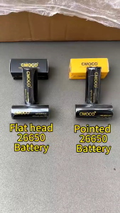 CMOCO 26650 Rechargeable Li-ion Battery 3.7V -4.2V 6800mah 70A for Flashlight