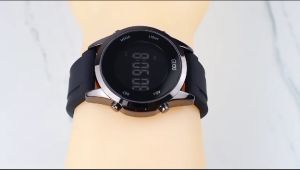 Paket Box Exclusive Big + Paperbag / Jam Tangan Guou Bulat Digital VA-715SPA / Jam Tangan Fashion Wanita Tali Rubber Diameter 4 cm