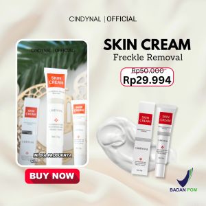 BPOM CINDYNAL Skin Cream Freckle Removal /Krim Wajah Whitening Remove Dark Spots Anti Flek Hitam Membandel