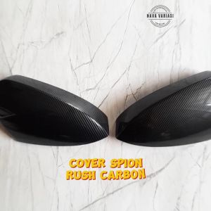 Cover Spion Rush Mirror Cover Mobil Rush 2018 - 2023 Glossy Carbon