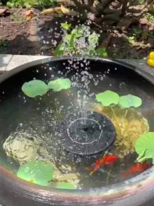 1pc Solar Fountain Outdoor Pool Solar Fountain Pump Essential In Summer Suitable For Ponds Swimming Pools Gardens